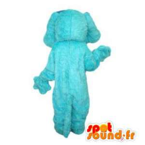 Mascotte de chien bleu clair. Costume de chien bleu - MASFR006415 - Mascottes de chien