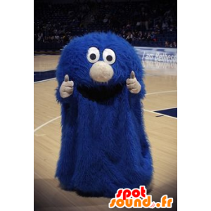 Mascote do monstro azul pequeno, todo peludo - MASFR20532 - mascotes monstros