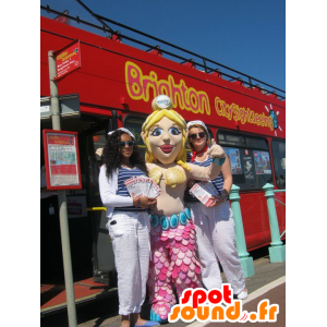 Mascot guapa rubia sirena - MASFR20533 - Mascotas humanas
