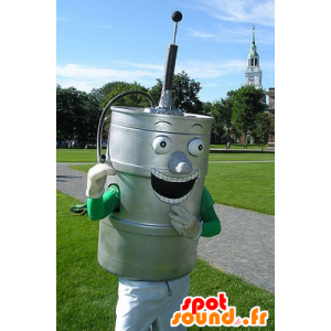 Metallic gray beer keg - MASFR20543 - Mascots bottles