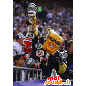 Mascot bliksemschicht in sportkleding - MASFR20552 - sporten mascotte