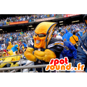 Mascotte Blitzstrahl in der Sportkleidung - MASFR20552 - Sport-Maskottchen