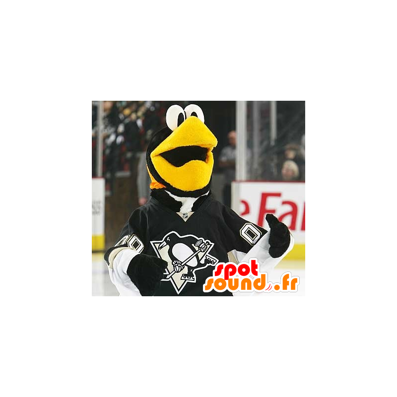 Mascot av svart og hvit fugl, pingvin - MASFR20563 - Mascot fugler