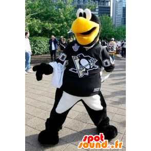 Mascotte d'oiseau noir et blanc, de pingouin - MASFR20563 - Mascotte d'oiseaux