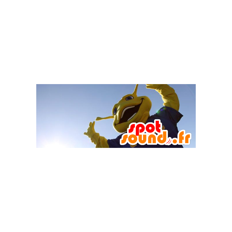 Grote gele insect mascotte - MASFR20567 - mascottes Insect Grote gele insect mascotte - MASFR20567 - mascottes Insect
