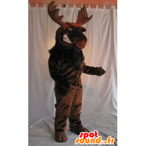 Moose mascot, brown caribou - MASFR20620 - Animals of the forest