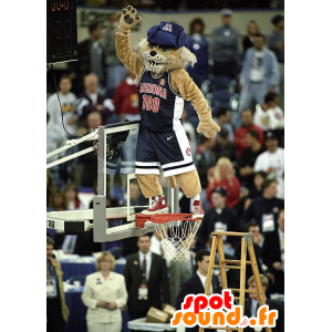 Lew Mascot, beżowy tygrysa - MASFR20625 - Lion Maskotki