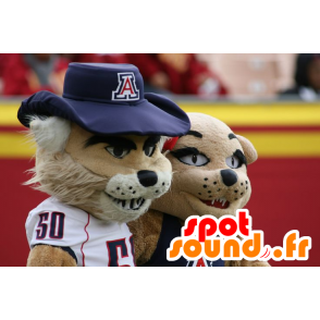 Mascote do leão, tigre bege - MASFR20625 - Mascotes leão
