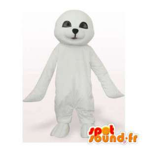Mascotte de phoque blanc. Costume de phoque - MASFR006421 - Mascottes Phoque