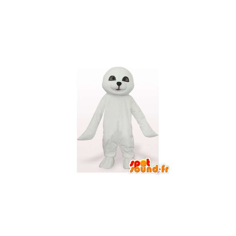 Mascot white seal. Costume seal - MASFR006421 - Mascots seal