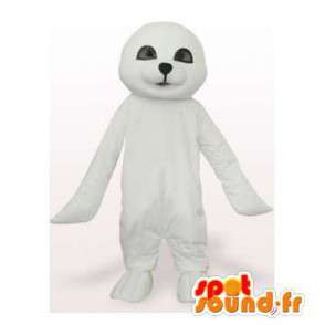 Mascot white seal. Costume seal - MASFR006421 - Mascots seal