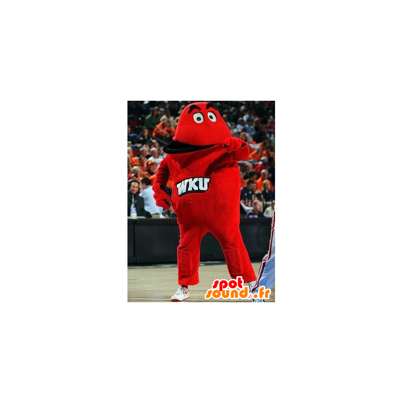 Mascot monstro vermelho, gigante - MASFR20648 - mascotes monstros