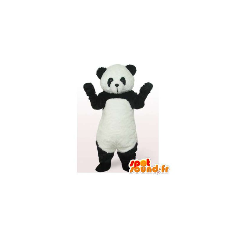 μαύρο και άσπρο panda μασκότ. Panda κοστούμι - MASFR006423 - pandas μασκότ
