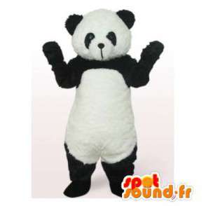 Panda mascot black and white. Panda costume - MASFR006423 - Mascot of pandas