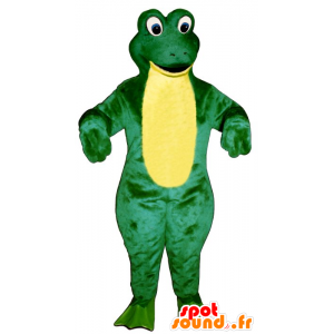Maskotti connive vihreä ja keltainen - MASFR20664 - sammakko Mascot