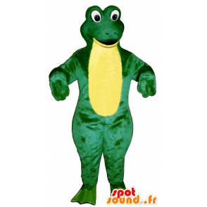 Mascot connive green and yellow - MASFR20664 - Mascots frog