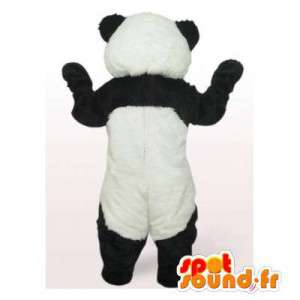 Mascot panda blanco y negro. Panda traje - MASFR006423 - Mascota de los pandas