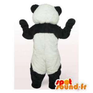μαύρο και άσπρο panda μασκότ. Panda κοστούμι - MASFR006423 - pandas μασκότ