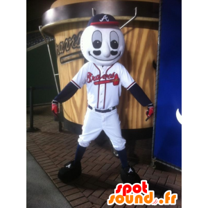 Baseballboldmaskot i sportstøj - Spotsound maskot kostume