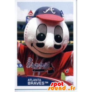 Baseballbollmaskot i sportkläder - Spotsound maskot