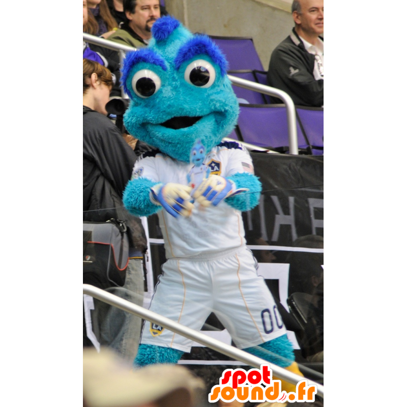Mascot chico de color azul con los ojos grandes - MASFR20706 - Mascotas sin clasificar
