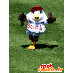 Mascot eagle, brown and white bird - MASFR20711 - Mascot of birds