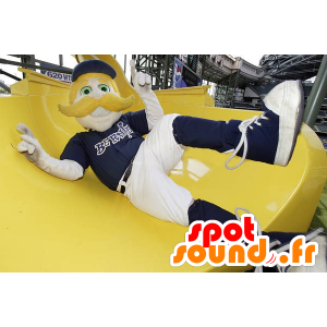 Mascot loiro, bigodudo - MASFR20716 - Mascotes homem