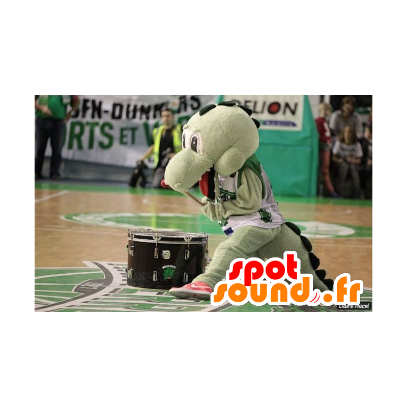 Vihreä dinosaurus maskotti, erittäin söpö - MASFR20717 - Dinosaur Mascot Vihreä dinosaurus maskotti, erittäin söpö - MASFR20717 - Dinosaur Mascot