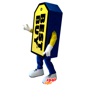 Mascot rótulo gigante Best Buy, azul e amarelo - MASFR20721 - objetos mascotes