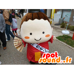 Mascotte de fillette japonaise, de femme asiatique - MASFR20729 - Mascottes Femme