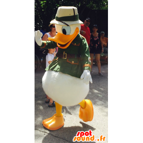 Donald Duck mascote vestida de explorador - MASFR20732 - Mascottes Donald Duck