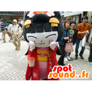 Kinesisk tjejmaskot, asiatisk kvinna - Spotsound maskot