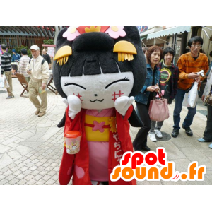 Mascot Chinese girl, of Asian woman - MASFR20735 - Mascots woman