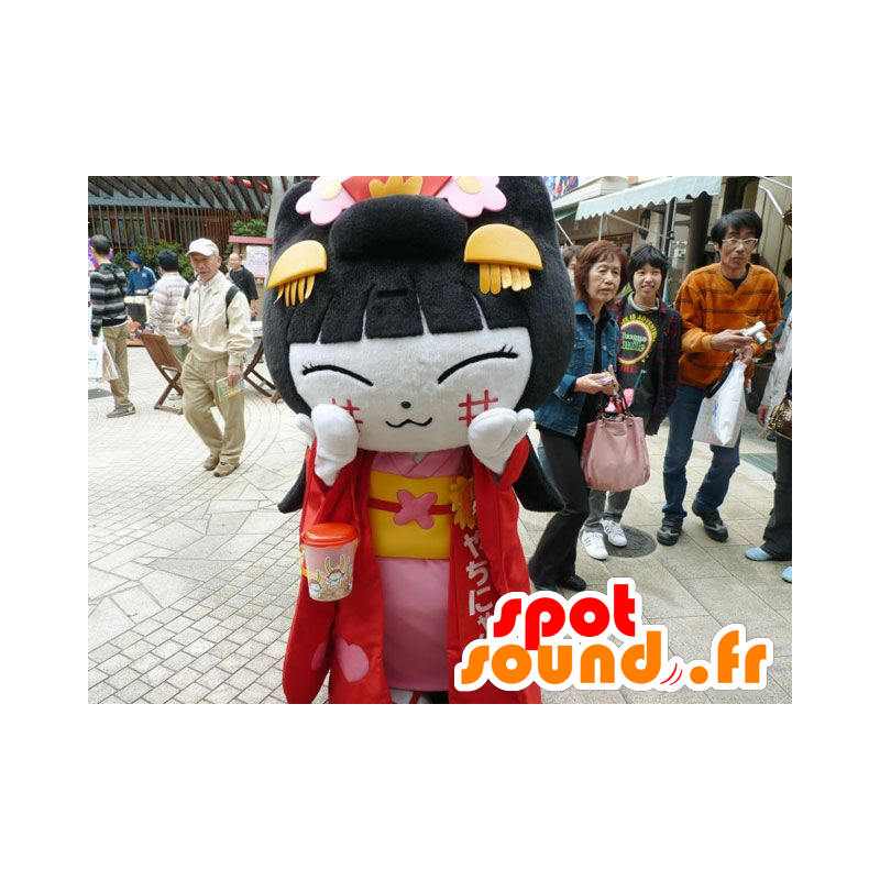 Kinesisk tjejmaskot, asiatisk kvinna - Spotsound maskot