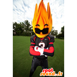 Flame maskot med solbriller - MASFR20744 - Ikke-klassifiserte Mascots