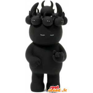 Mascot Black imp met kleine op het hoofd - MASFR20754 - uitgestorven dieren Mascottes