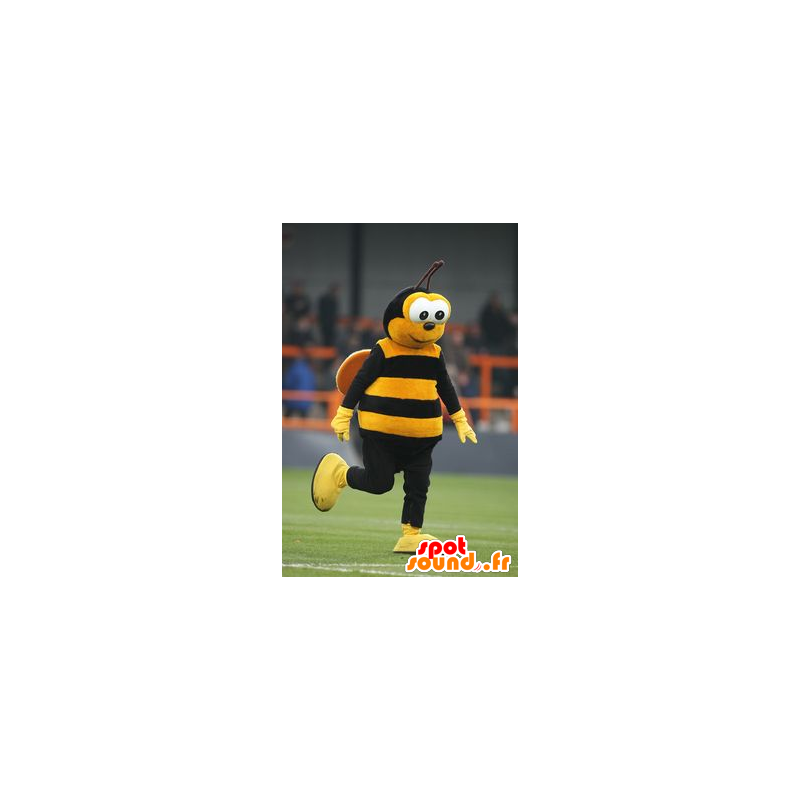 Yellow and black bee mascot - MASFR20766 - Mascots bee