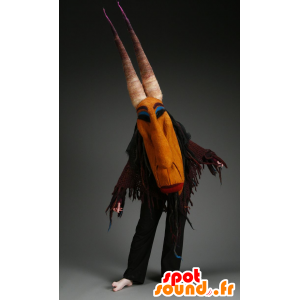Heksemaskot med horn - Spotsound maskot kostume