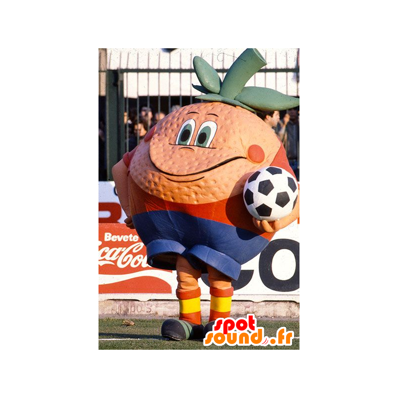 Kæmpe orange maskot - Spotsound maskot kostume