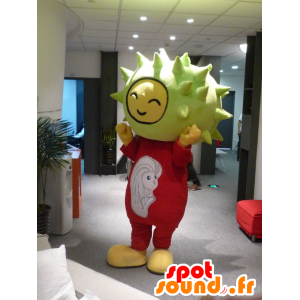 Horned melon maskot, bug kastanje - MASFR20771 - frukt Mascot