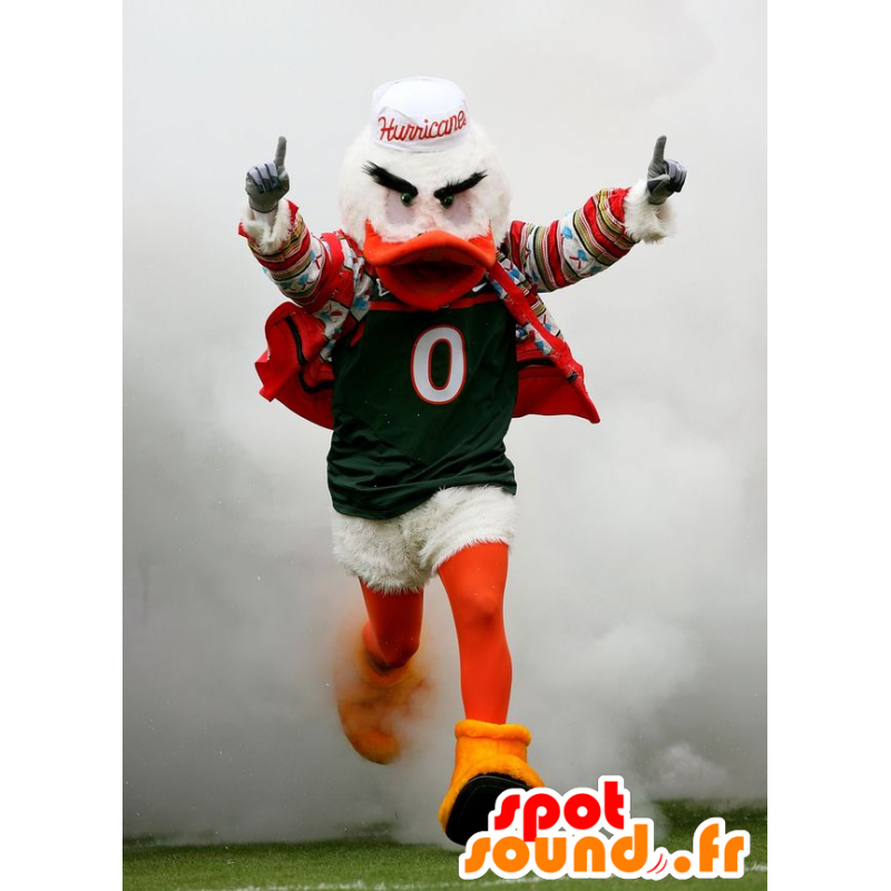 Mascot lintu, oranssi ja valkoinen ankka - MASFR20781 - maskotti ankkoja Mascot lintu, oranssi ja valkoinen ankka - MASFR20781 - maskotti ankkoja