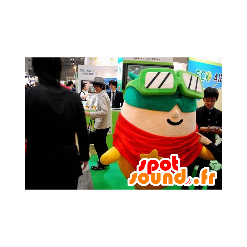 Skiër mascotte met een masker en een zonnebril - MASFR20795 - Human Mascottes Skiër mascotte met een masker en een zonnebril - MASFR20795 - Human Mascottes