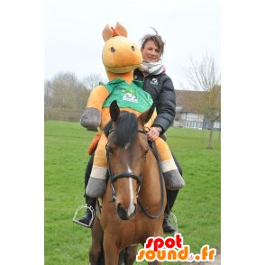 Pferd Maskottchen, braun Fohlen - MASFR20802 - Maskottchen-Pferd