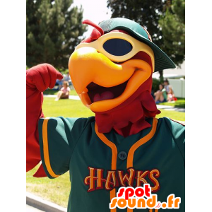Mascot red and yellow eagle, giant - MASFR20803 - Mascot of birds