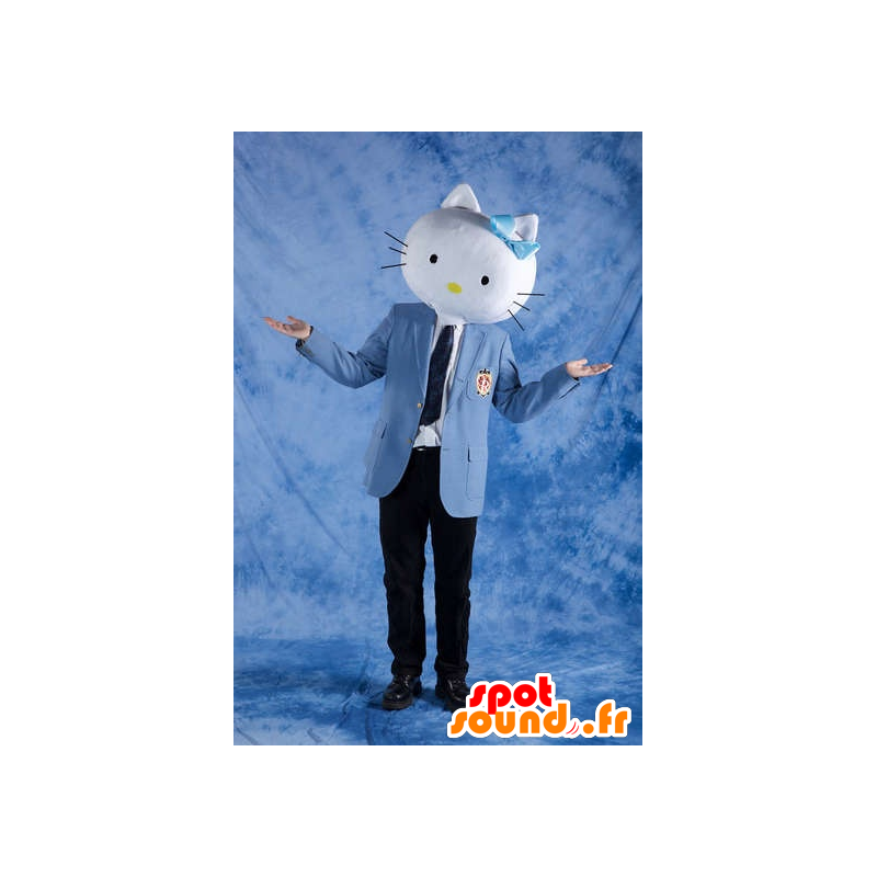 Cat head mascot, so Hello Kitty - MASFR20804 - Cat mascots