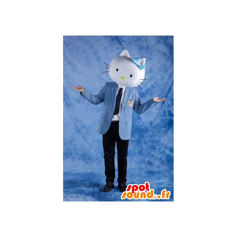 Cat-Kopf-Maskottchen, so Hallo Kitty - MASFR20804 - Katze-Maskottchen