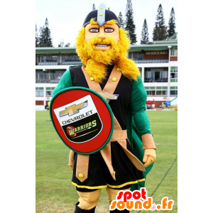 Mascot blond Viking, with a shield - MASFR20808 - Mascots of soldiers