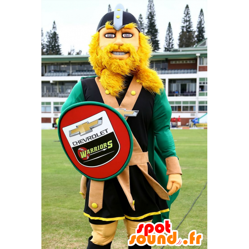 Mascot rubio Vikingo, con un escudo - MASFR20808 - Mascotas de los soldados