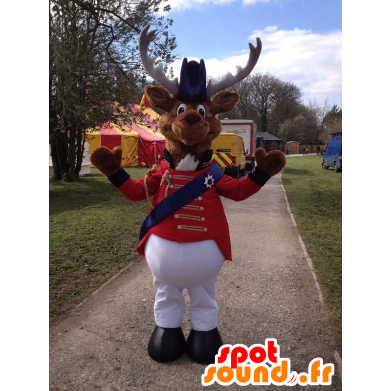 Mascotte de renne, de caribou en costume de cirque - MASFR20809 - Mascottes Cirque