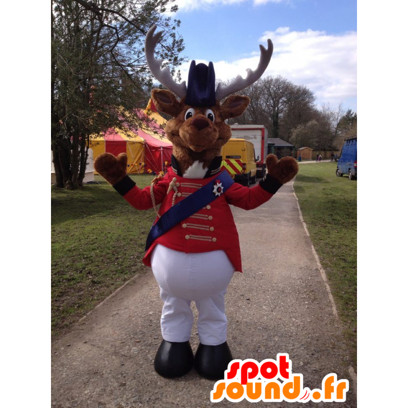 Reindeer mascot, circus costume caribou - MASFR20809 - Mascots circus